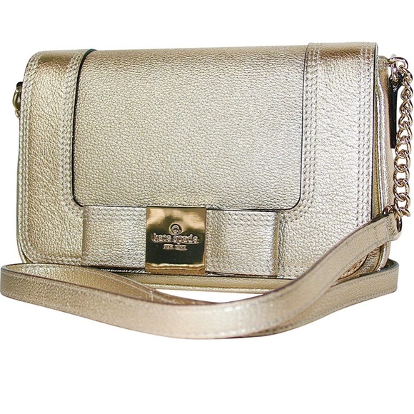 💛KATE SPADE ‘PRIMROSE’ METALLIC GOLD CROSSBODY💛